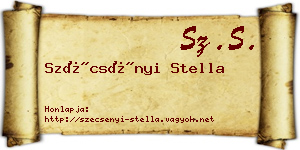 Szécsényi Stella névjegykártya